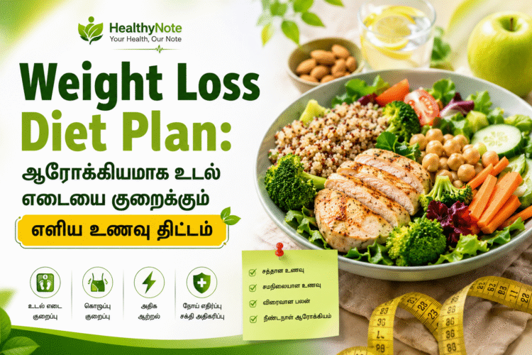 Weight Loss Diet Plan: ஆரோக்கியமாக உடல் எடையை குறைக்கும் எளிய உணவு திட்டம்